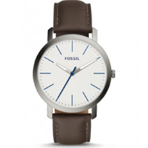 Correa de reloj Fossil BQ2349 Cuero Marrón oscuro 22mm