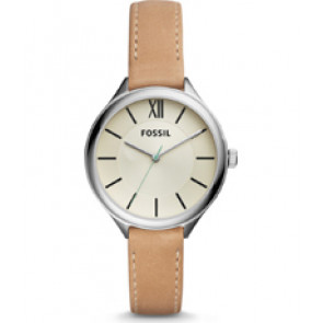 Correa de reloj Fossil BQ3083 Cuero Beige 14mm