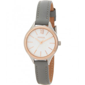 Correa de reloj Fossil BQ3135 Cuero Gris 10mm