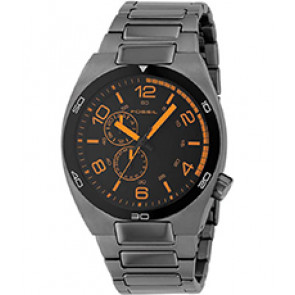 Correa de reloj Fossil BQ9351 Acero inoxidable Gris antracita 22mm