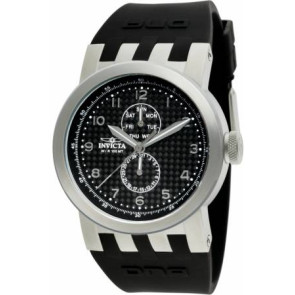 Invicta correa de reloj 10390 DNA / 10391 DNA Caucho / plástico Negro 32mm