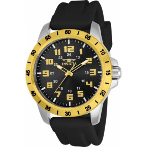 Correa de reloj Invicta 21840 Caucho Negro