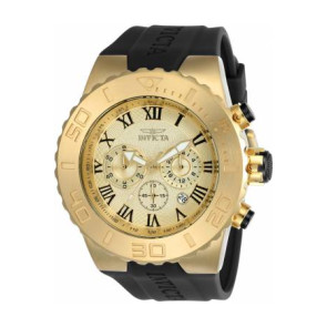 Correa de reloj Invicta 24844.01 Caucho Negro