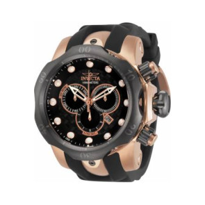 Invicta correa de reloj 0361 Reserve Silicona Negro 26mm