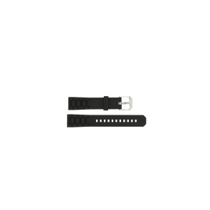 Correa de reloj Tag Heuer BT0711 / BT0707 / WAC1210 / WAC1211 Caucho Negro 17mm