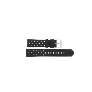 Correa de reloj Tag Heuer CAZ1010 / FT8024 / BT0724 Caucho Negro 21.5mm