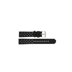 Correa de reloj Tag Heuer FT8023 / FT8025 / BT0725 Caucho Negro 19.5mm