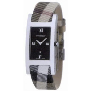 Correa de reloj Burberry BU1008 Cuero/Textil Bicolor 17mm
