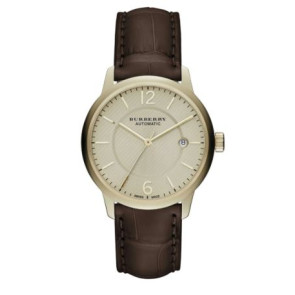 Correa de reloj Burberry BU10302 Cuero de cocodrilo Marrón