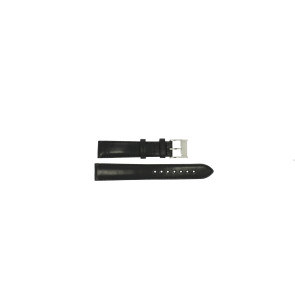 Correa de reloj Burberry BU1453 Cuero Negro 16mm