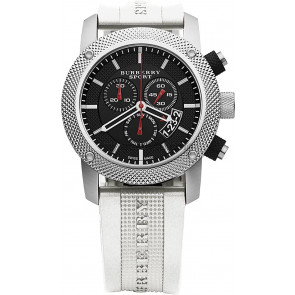 Correa de reloj Burberry BU7707 Plástico Blanco 24mm