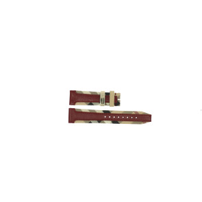 Correa de reloj Burberry BU9017 Cuero Rojo 20mm