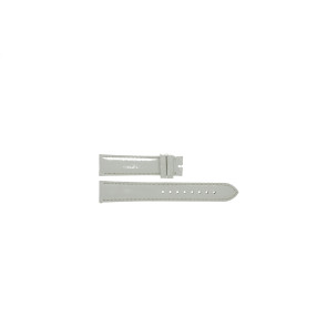 Correa de reloj Burberry BU9128 Cuero Blanco 18mm