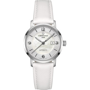 Correa de reloj Certina C0350071711700A Cuero Blanco