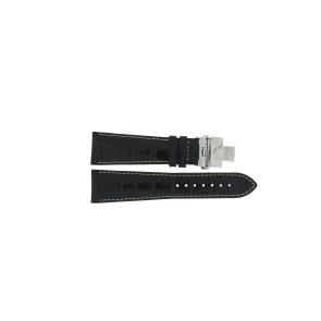 Correa de reloj Certina C600013742 Cuero Negro 23mm