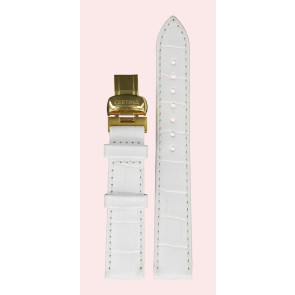 Correa de reloj Certina C0012103603700A / C610014486 Cuero Blanco 16mm