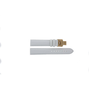 Correa de reloj Certina DS FIRST LADY / C600016531 / C0142173601100A Cuero Blanco 17mm