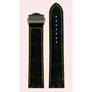 Correa de reloj Certina C0244471605101A Cuero Negro 22mm