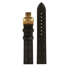 Correa de reloj Certina C600019140 / C9002177629700A / DS FIRST LADY Cuero Marrón 17mm