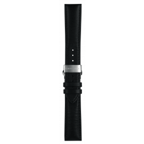 Correa de reloj Certina C600021812 Cuero Negro 20mm