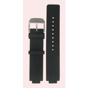 Correa de reloj Certina C603007326 Caucho Negro 12mm
