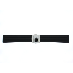 Correa de reloj Certina C603019574 / C0144101705100A / C0144171705100A Caucho Negro 22mm