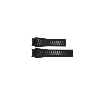 Correa de reloj Tag Heuer FT6045 / SAR8A80-0 Silicona Negro 22mm