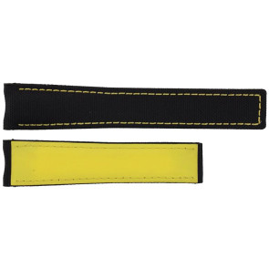 Correa de reloj Tag Heuer CAY218A / FC6361 Nylon/perlón Negro 21.5mm
