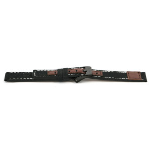 Correa de reloj Coolwatch CS.245 Cuero/Textil Multicolor 16mm