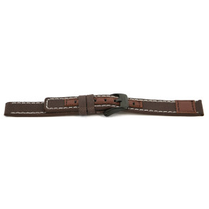 Correa de reloj Coolwatch CS.247 Cuero/Textil Marrón 16mm