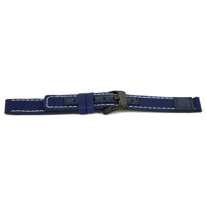 Correa de reloj Coolwatch CS.248 Cuero/Textil Azul 16mm