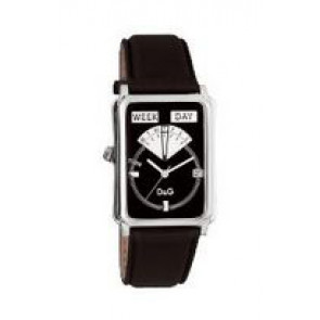 Correa de reloj Dolce & Gabbana DW0122 Cuero Negro 23mm