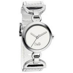 Correa de reloj Dolce & Gabbana DW0725 Cuero Blanco 24mm