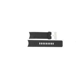 Correa de reloj Diesel DZ1437 / Double Down Caucho Negro 24mm