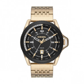Correa de reloj Diesel DZ1789 Acero inoxidable Chapado en oro 24mm