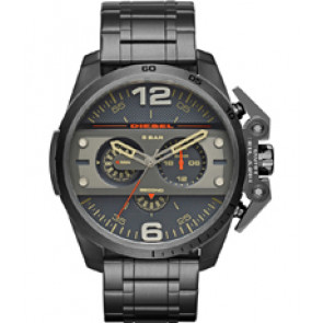 Correa de reloj Diesel DZ4363 Acero inoxidable Gris antracita 24mm