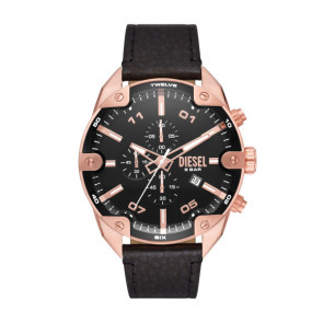 Correa de reloj Diesel DZ4607 Cuero Negro 24mm