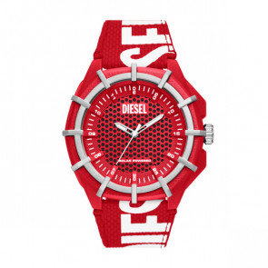 Correa de reloj Diesel DZ4621 Nylon/perlón Rojo 24mm