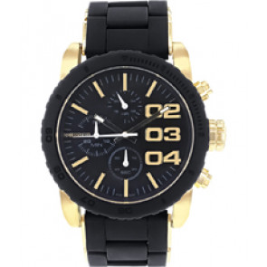 Correa de reloj Diesel DZ5322 Acero/Silicona Negro 22mm