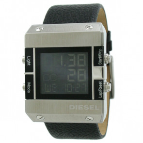 Diesel correa de reloj DZ7119 Cuero Negro 28mm