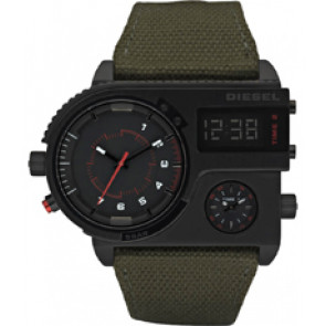 Correa de reloj Diesel DZ7206 Cuero/Textil Verde 34mm