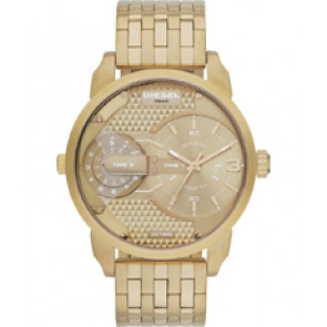 Correa de reloj Diesel DZ7306 Acero inoxidable Chapado en oro 22mm