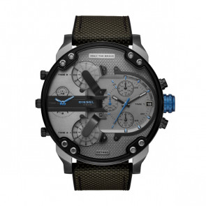 Correa de reloj Diesel DZ7420 Cuero/Textil Negro 28mm