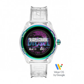 Correa de reloj Reloj inteligente Diesel DZT2021 Plástico Blanco 22mm