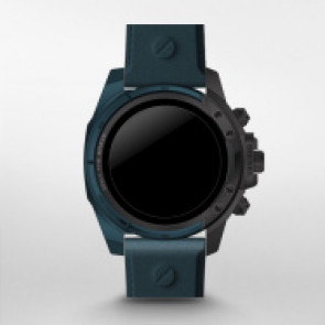 Correa de reloj Reloj inteligente Diesel DZT2026 Cuero Azul 22mm