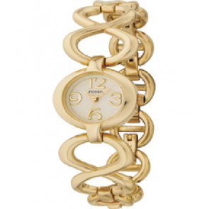 Correa de reloj Fossil ES1970 Acero inoxidable Chapado en oro