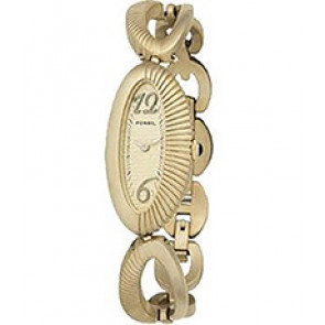Correa de reloj Fossil ES1974 Acero inoxidable Chapado en oro