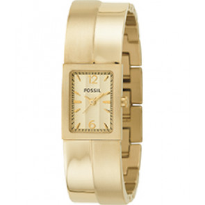 Correa de reloj Fossil ES2226 Acero inoxidable Chapado en oro 20mm
