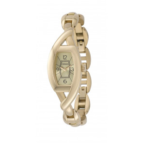Correa de reloj Fossil ES2357 Acero inoxidable Chapado en oro
