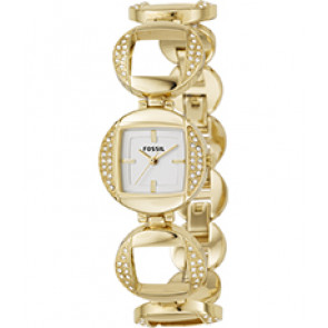 Correa de reloj Fossil ES2567 Acero inoxidable Chapado en oro 20mm
